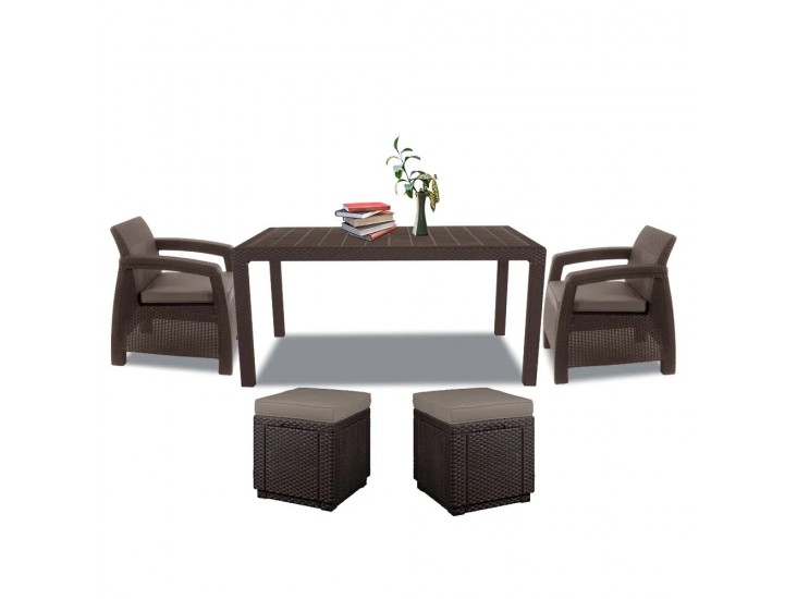 Corfu duo cube kerti bútor garnitúra barna