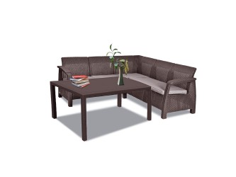 Corfu Love max duo kerti bútor garnitúra futura asztallal barna