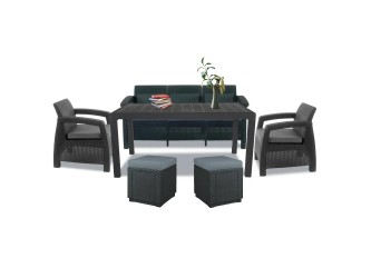 Corfu Love max duo cube kerti bútor garnitúra grafit