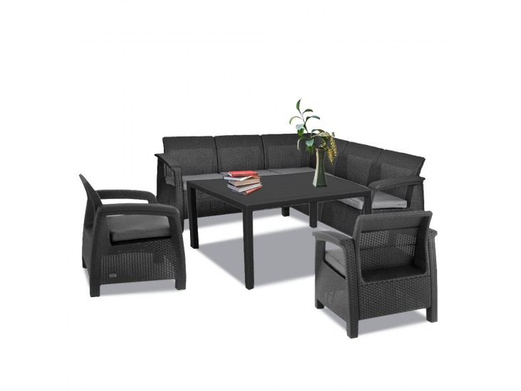 Corfu Relax duo kerti bútor garnitúra melody asztallal