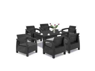 Corfu Big duo kerti bútor garnitúra melody asztallal