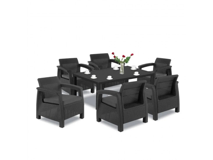 Corfu Big duo kerti bútor garnitúra melody asztallal