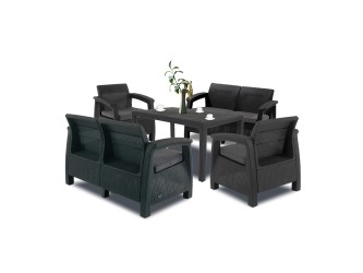 Corfu Fiesta III kerti bútor garnitúra melody asztallal