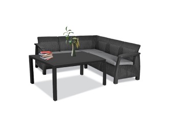 Corfu Relax kerti bútor garnitúra melody asztallal