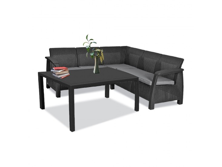 Corfu Relax kerti bútor garnitúra melody asztallal