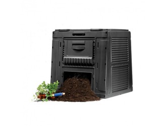 E-komposztáló, talapzat nélkül, 470 l, fekete színben