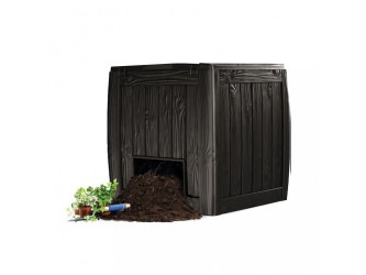 Deco komposztáló, talapzattal, whiskey barna színben 340 l