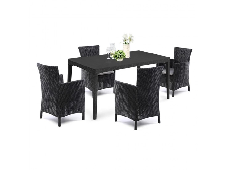 Giriowa kerti bútor garnitúra szett grafit