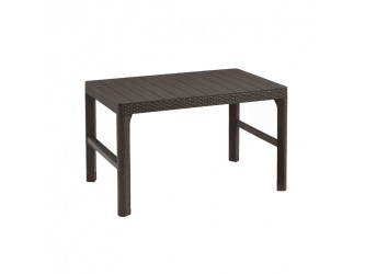 Lyon rattan kerti asztal barna