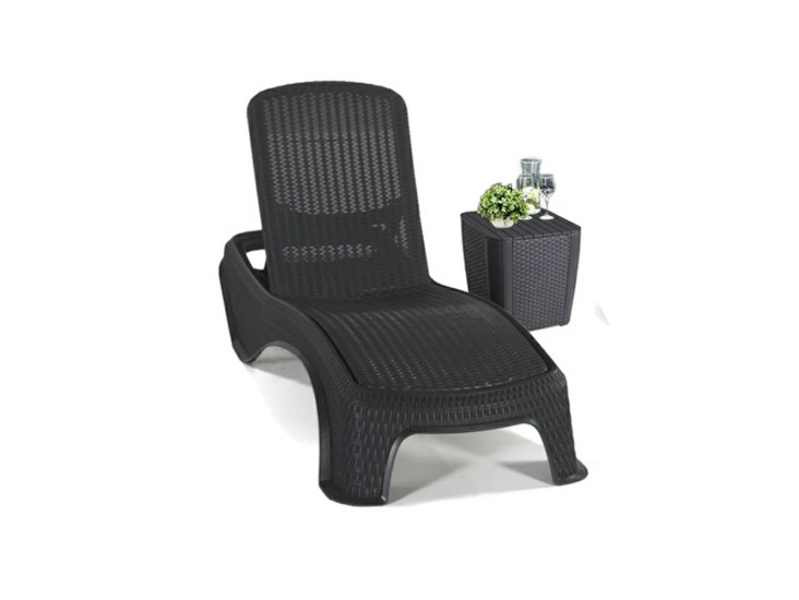 Atlantic kerti nyugágy set Luzon asztallal grafit