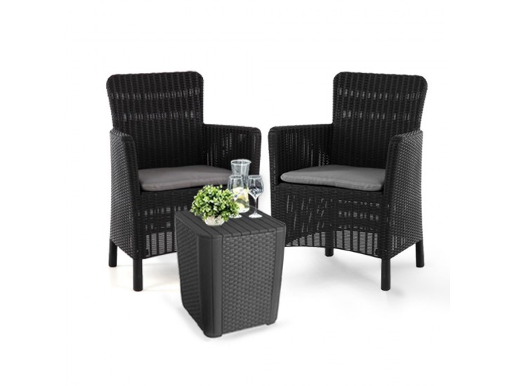 Trenzon Balkony kerti bútor garnitúra grafit