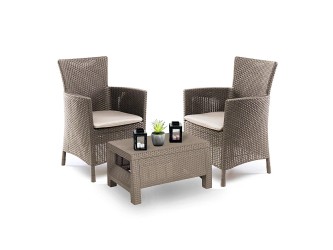 Corowa balcony kerti bútor garnitúra szett cappuccino