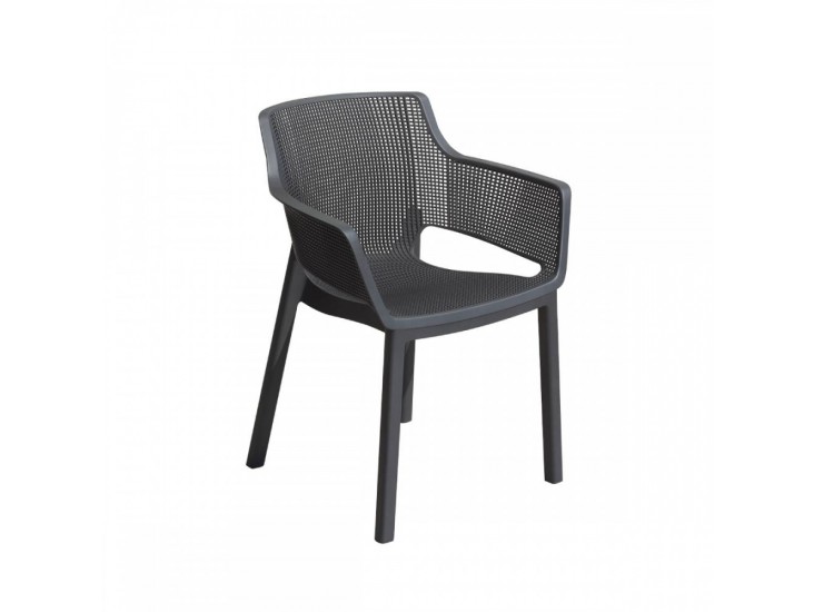 Elisa műanyag kerti szék grafit