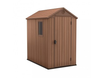 Darwin 4x6 műanyag kerti ház barna színben