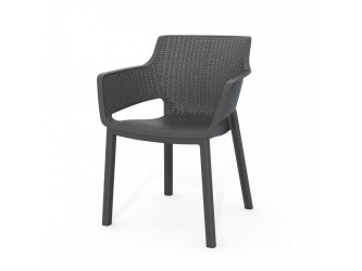 Eva műanyag kerti szék grafit