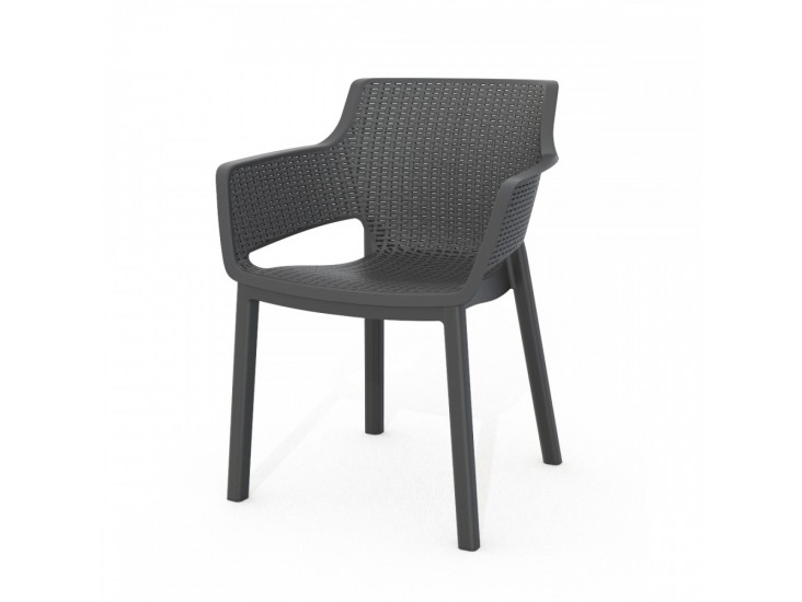 Eva műanyag kerti szék grafit