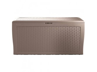 Samoa műrattan kerti tároló 270L cappuccino