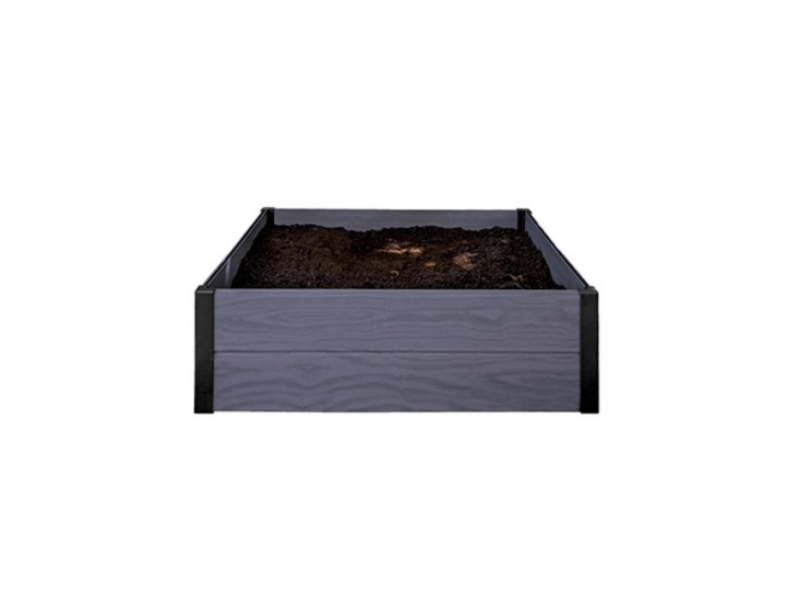 Maple szögletes virágágyás szürke