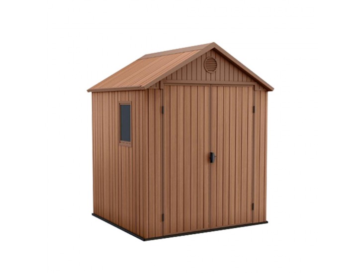 Darwin 6x6 műanyag kerti ház barna színben