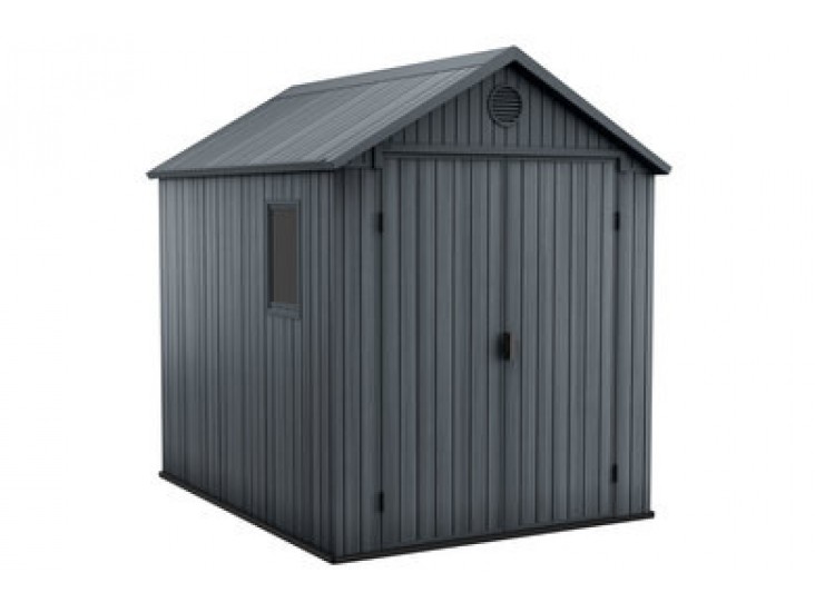 Darwin 6x8 műanyag kerti ház szürke színben