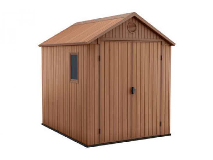 Darwin 6x8 műanyag kerti ház barna színben