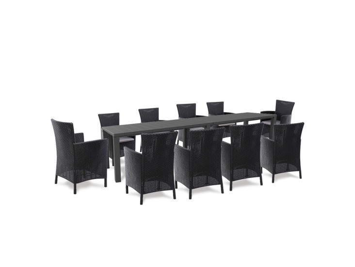 Juowa 10 személyes kerti bútor garnitúra szett grafit