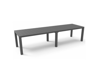 Julie dupla műanyag kerti asztal grafit