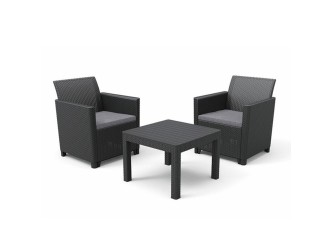 Claire Balcony kerti bútor garnitúra orlando asztallal grafit