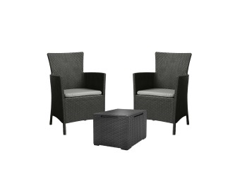 Iowa Balcony kerti bútor garnitúra szett vigo asztallal grafit