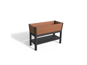 Darwin garden bed rpo műanyag kerti virágláda whiskey barna