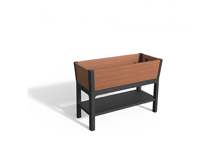 Darwin garden bed rpo műanyag kerti virágláda whiskey barna