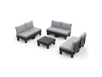 Elements II 6 személyes kerti bútor garnitúra grafit