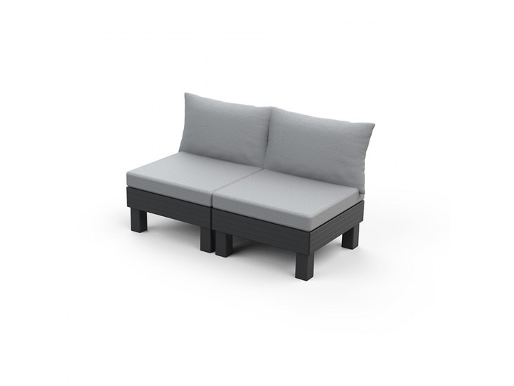 Elements 2 személyes kerti kanapé grafit