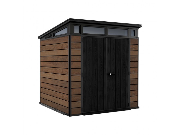 Signature PENT 7X7 műanyag kerti ház dió