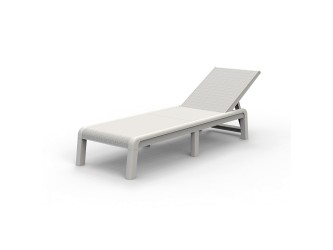 Mallorca műanyag napozóágy fehér