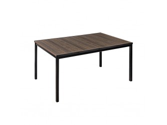 Porto 160 műanyag kerti asztal dió