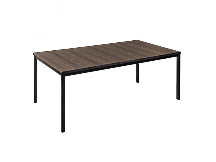 Porto 200 műanyag kerti asztal dió