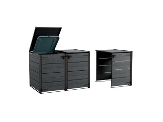 Hide away kültéri szemetes tároló - kiegészító elem 240 L szürke