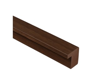 Végzáróléc dió hatású 260x2,5x1,8 cm