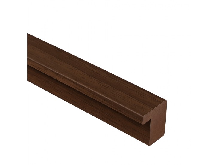 Végzáróléc dió hatású 260x2,5x1,8 cm