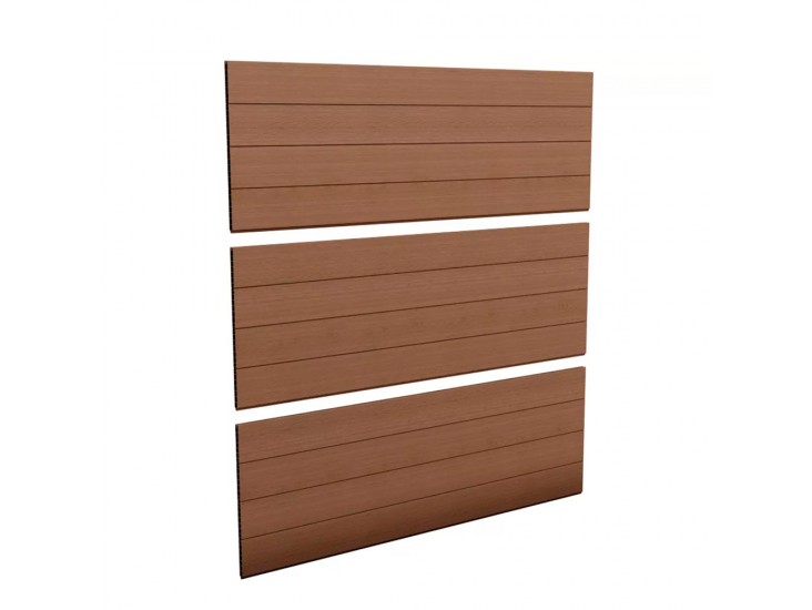 Fence evotech műanyag famintás kerítéspanel csomag barna