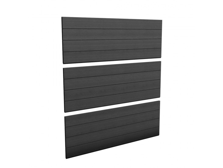 Fence evotech műanyag famintás kerítéspanel csomag szürke