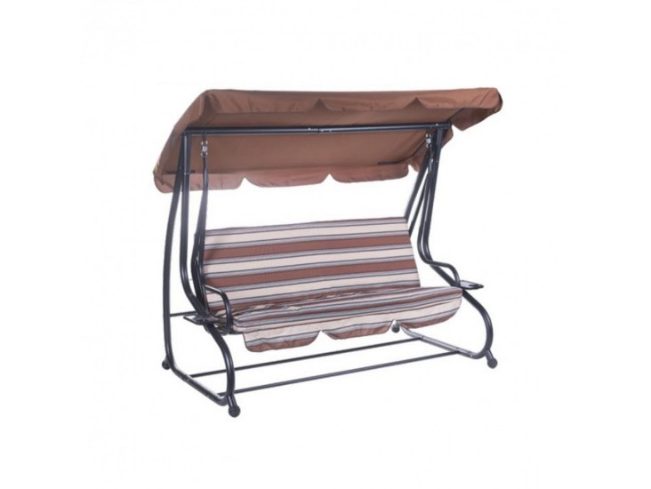 Santorini hintaágy, kék-barna