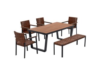 TEXAS kerti bútor készlet paddal és nagy asztallal