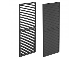LUXE Lamellás oldalpanel (R) 123x218cm 4 m-ig antracit