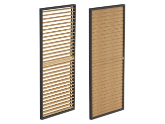 LUXE Lamellás oldalpanel (R) 123x218cm 4 m-ig fa
