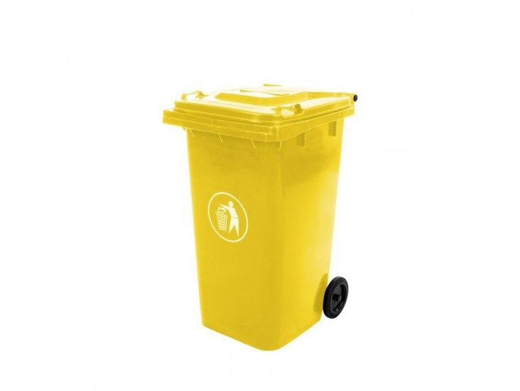 Hulladéktároló 240L sárga