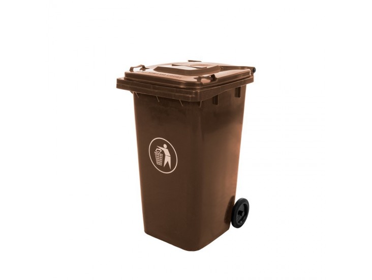 Hulladéktároló 240L barna