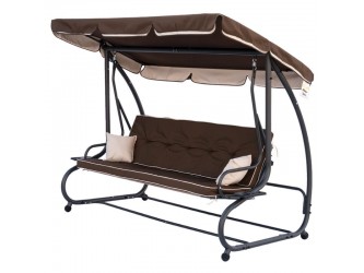 Megi kerti hintaágy barna