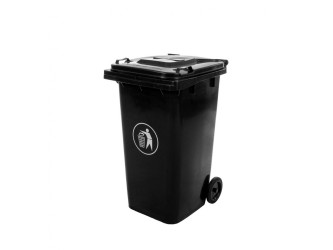 Hulladéktároló 240L fekete